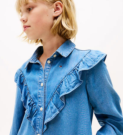 Tommy Hilfiger Kjole - Flæser - Blå