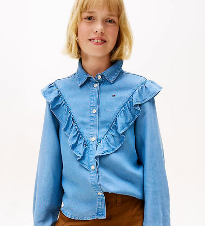 Tommy Hilfiger Bluse - Flæser - Blå