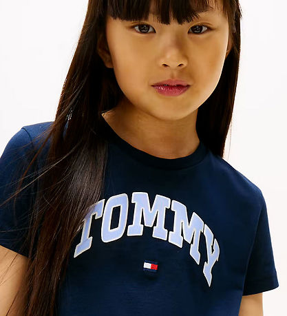Tommy Hilfiger T-shirt - Sateen - Dark Night Navy