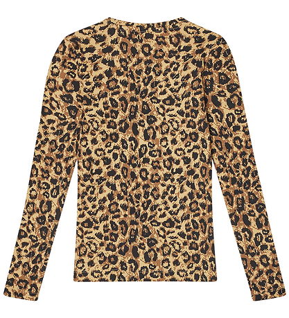 Mads Nørgaard Bluse - Rib - Leopard AOP/Black
