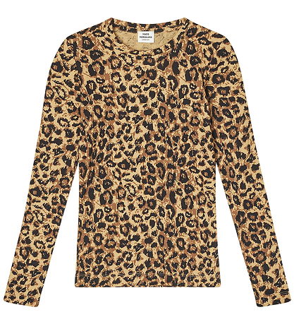 Mads Nørgaard Bluse - Rib - Leopard AOP/Black