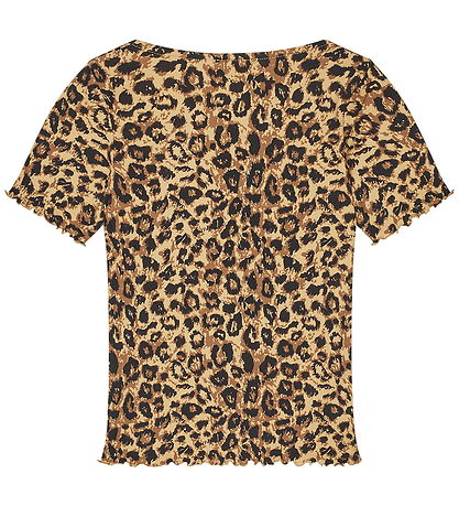 Mads Nørgaard T-shirt - Rib - Leopard AOP/Black