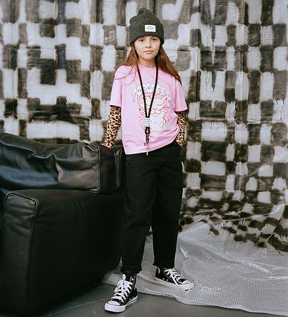 Mads Nørgaard T-shirt - Tristi - Fuchsia Pink m. Print