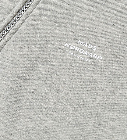 Mads Nørgaard Sweatshirt - Half Zip - Grey Melange