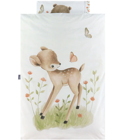 Nørgaard Madsens Sengetøj - Baby - Hvid m. Bambi