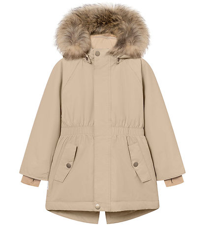 Mini A Ture Vinterjakke - MatVikania Fleece/Fur - Savannah Tan