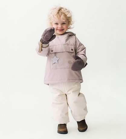 Mini A Ture Vinterjakke - MatBaby Wen Fleece Anorak - Cloudy Ros