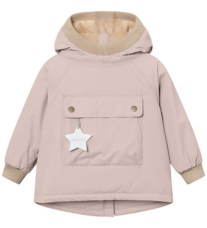 Mini A Ture Vinterjakke - MatBaby Wen Fleece Anorak - Cloudy Ros