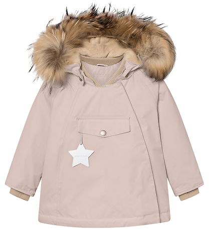 Mini A Ture Vinterjakke - MatWang Fleece/Fur - Cloudy Rose