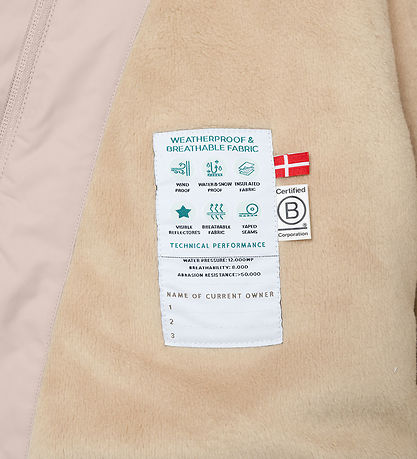 Mini A Ture Vinterjakke - MatWang Fleece - Cloudy Rose