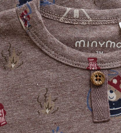 Minymo Body l/æ - Dark Brown Melange