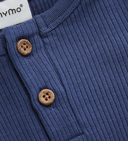Minymo Body l/æ - Rib - Vintage Indigo