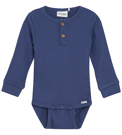 Minymo Body l/æ - Rib - Vintage Indigo