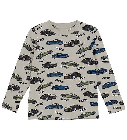 Minymo Bluse - AOP - Oxford Tan