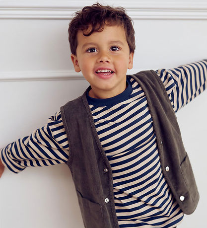 Müsli Bluse - Stripe - Oak/Night Blue