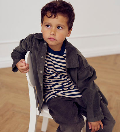 Müsli Bluse - Stripe - Oak/Night Blue