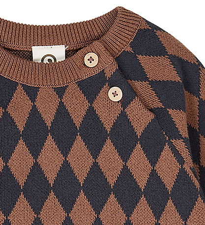 Müsli Bluse - Strik - Harlequin - Root