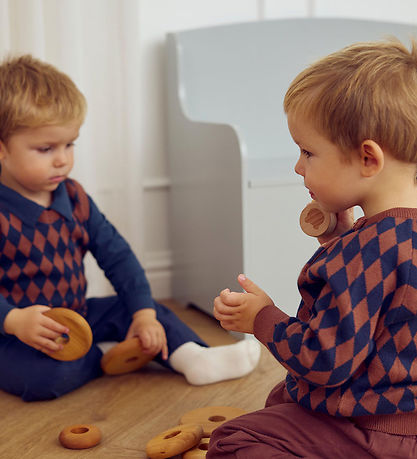 Müsli Bluse - Strik - Harlequin - Root