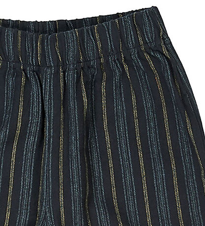 Müsli Bukser - Stripe - Night Blue/Moss/Stormy Blue