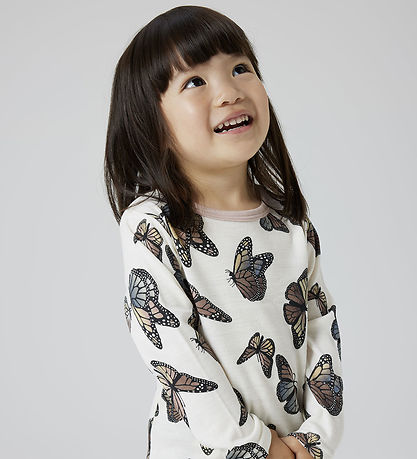 Name It Bluse - Uld - NmfWillitus - Snow White/Butterfly