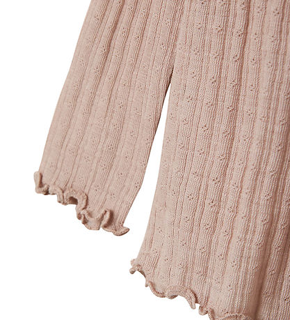 Name It Bluse - Uld/Silke - Rib - NmfWossa - Shadow Gray