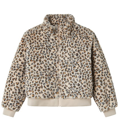 Name It Fleecejakke - NkfMila - Oxford Tan/Leo