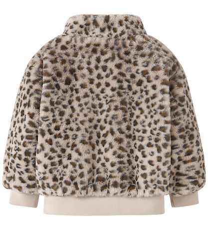 Name It Fleecejakke - NmfMila - Oxford Tan/Leo
