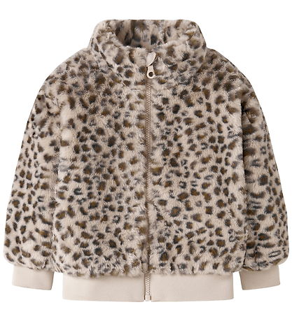 Name It Fleecejakke - NmfMila - Oxford Tan/Leo