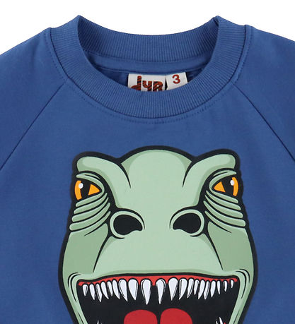 DYR-Cph Sweatshirt - Dyrbellow - Ocean Blue T-rex
