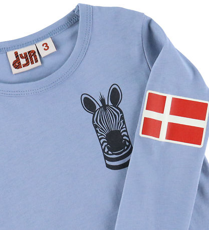 DYR-Cph Bluse - Dyrepasser - Blue Grey Zebra