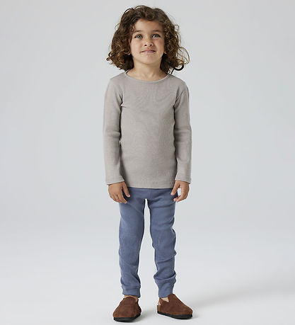 Name It Bukser - Rib - Uld  - NmmWossa - Folkstone Gray