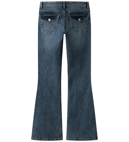 LMTD Jeans - Flared - NlfBlibling - Medium Blue Denim