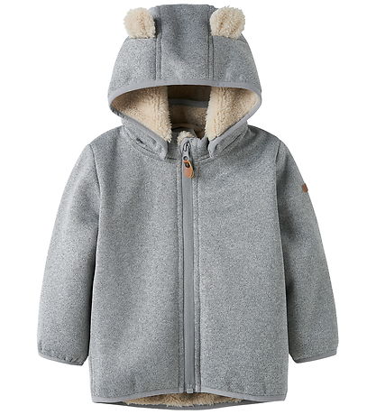 Name It Fleecejakke - NbnMada08 - Grey Melange