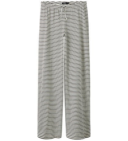 LMTD Bukser - Wide - NlfSeher - Black Coffee/White