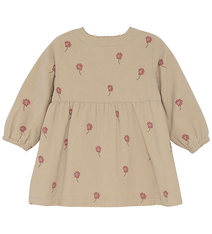 Minymo Kjole - Fløjl - Oxford Tan