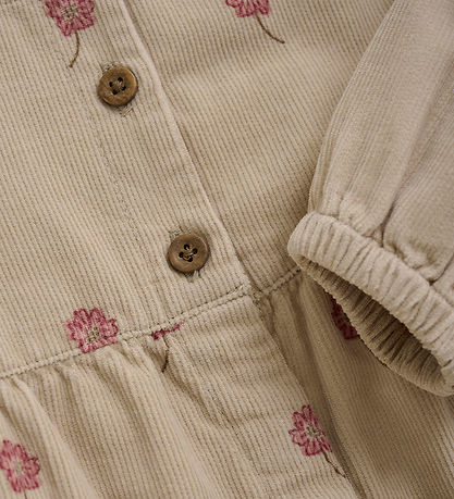 Minymo Kjole - Fløjl - Oxford Tan
