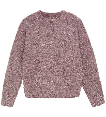 Creamie Bluse - Strik - Glitter - Crushed Berry