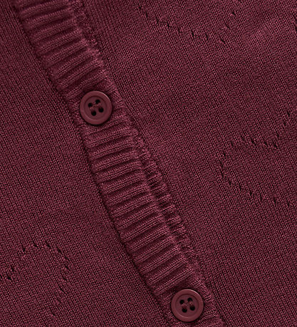 Creamie Cardigan - Pointelle - Vineyard Wine