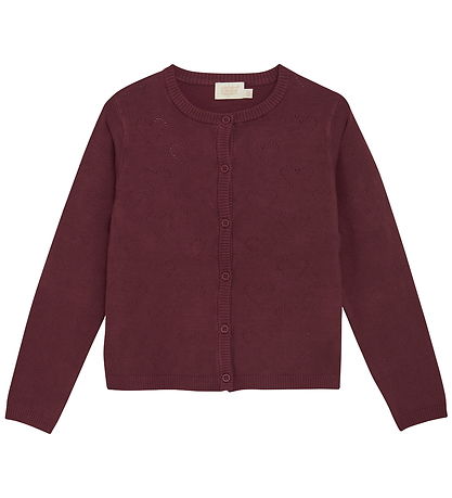 Creamie Cardigan - Pointelle - Vineyard Wine