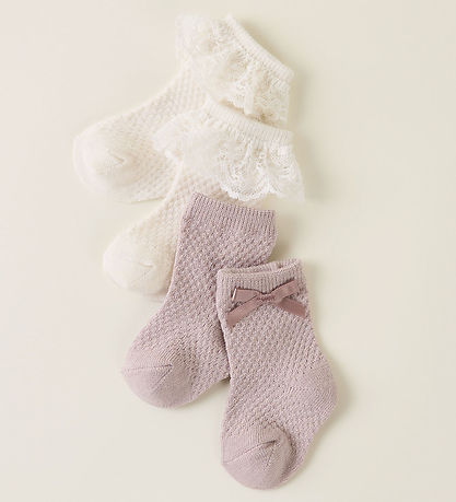 Name It Strømper - Uld/Bomuld - 2 pak - NbfWakma - Shadow Gray/1