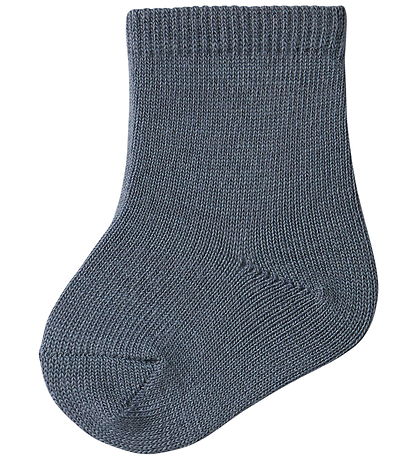 Name It Strømper - Uld/Bomuld - 4 pak - NbmWak - Folkstone Gray/