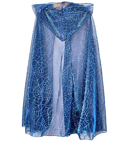 Den Goda Fen Udklædning - Cape Spiderweb - Blue