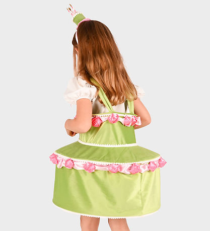 Den Goda Fen Udklædning - Dress Cake w Diadem - Green