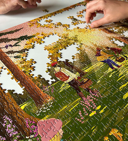 Vissevasse Puslespil - 1000 Brikker - 63x45 cm - Forest Treasure