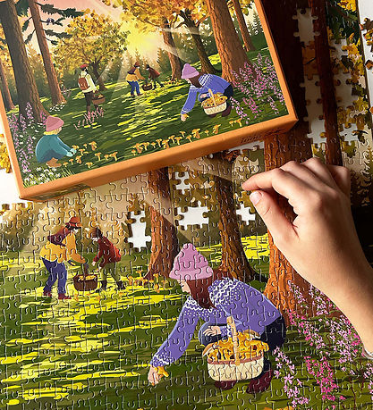 Vissevasse Puslespil - 1000 Brikker - 63x45 cm - Forest Treasure
