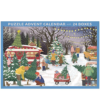 Vissevasse Puslespil Kalender - 24 Boxes - 1000 Brikker - Christ