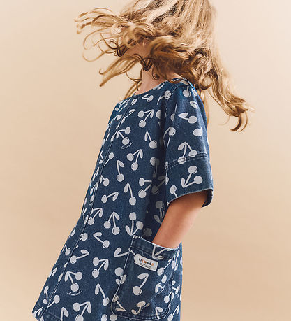 Liewood Kjole - Angelica - Denim - Cherry Blossom/Medium Blue De