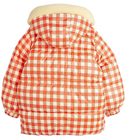 Mini Rodini Vinterjakke - Ritzratz Patch Gingham Heavy Puffer - 