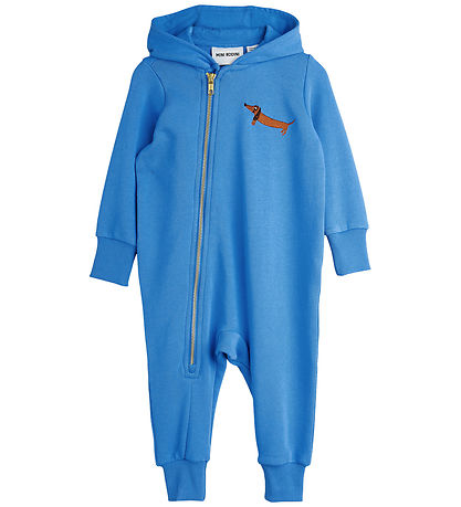 Mini Rodini Heldragt - Dog - Baby Onesie - Blå