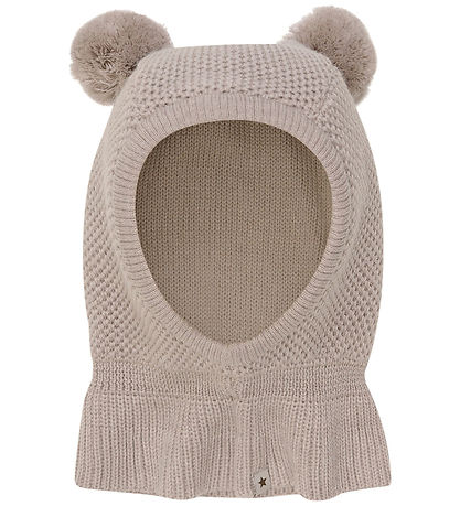 Huttelihut Elefanthue - Uld - 2-lags - Camel Melange m. Kvaster